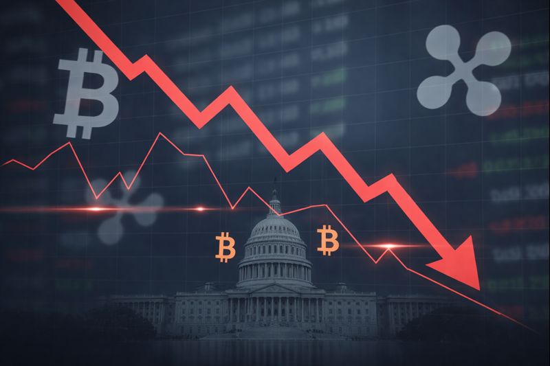 Lei adiada nos EUA gera incertezas regulatórias e queda nas criptomoedas.