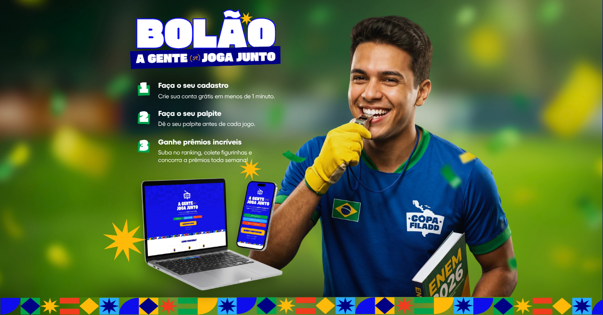 Copa do Mundo: Curso pré-vestibular cria bolão gratuito com prêmios para os vencedores